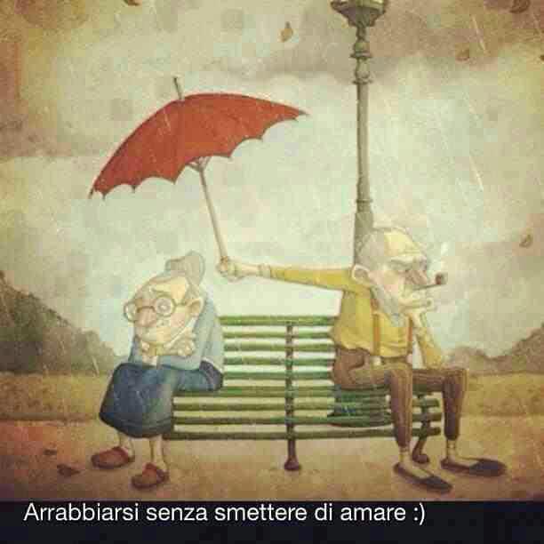arrabbiarsi senza smettere di amare vecchini ombrello